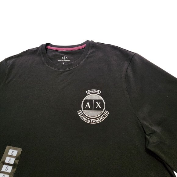 Armani Exchange Men's Short Sleeve‎ Graphic Print A/X Logo Tee Size Small - Picture 4 of 5